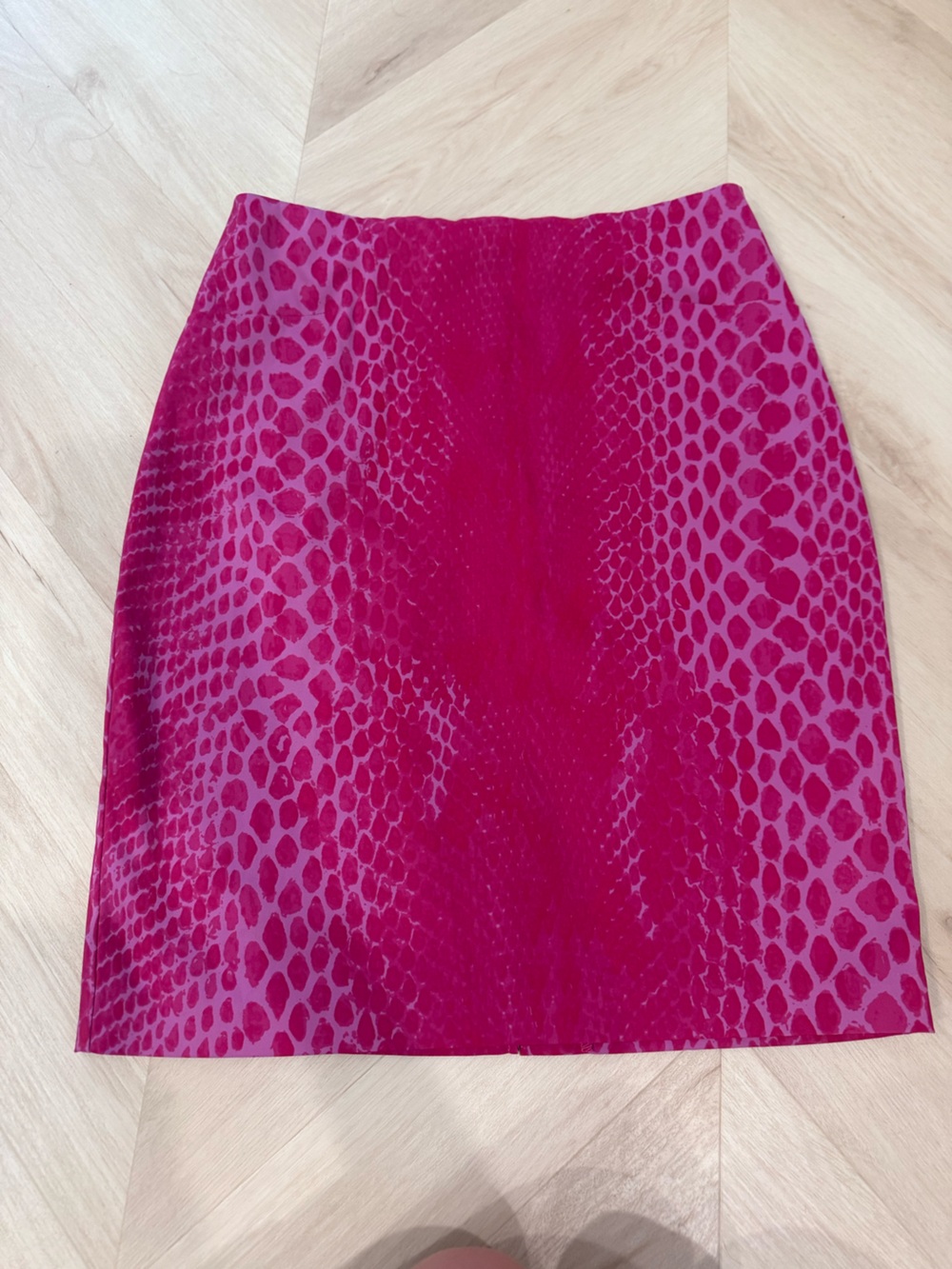 Y2K Express Pink Animal-Print Stretch Skirt size 5